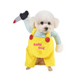 DELIFUR Dog Halloween Hilarious Costume - Pet Cosplay Party Clothes Soft Dog Knife Doll Costume Funny Comical Show Outfit for Small Medium Dog (Yellow Medium)