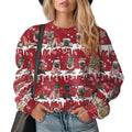 GEPOS Funny Pet Print Holiday Christmas Sweater Pet Lovers Xmas Long Sleeve Sweatshirts