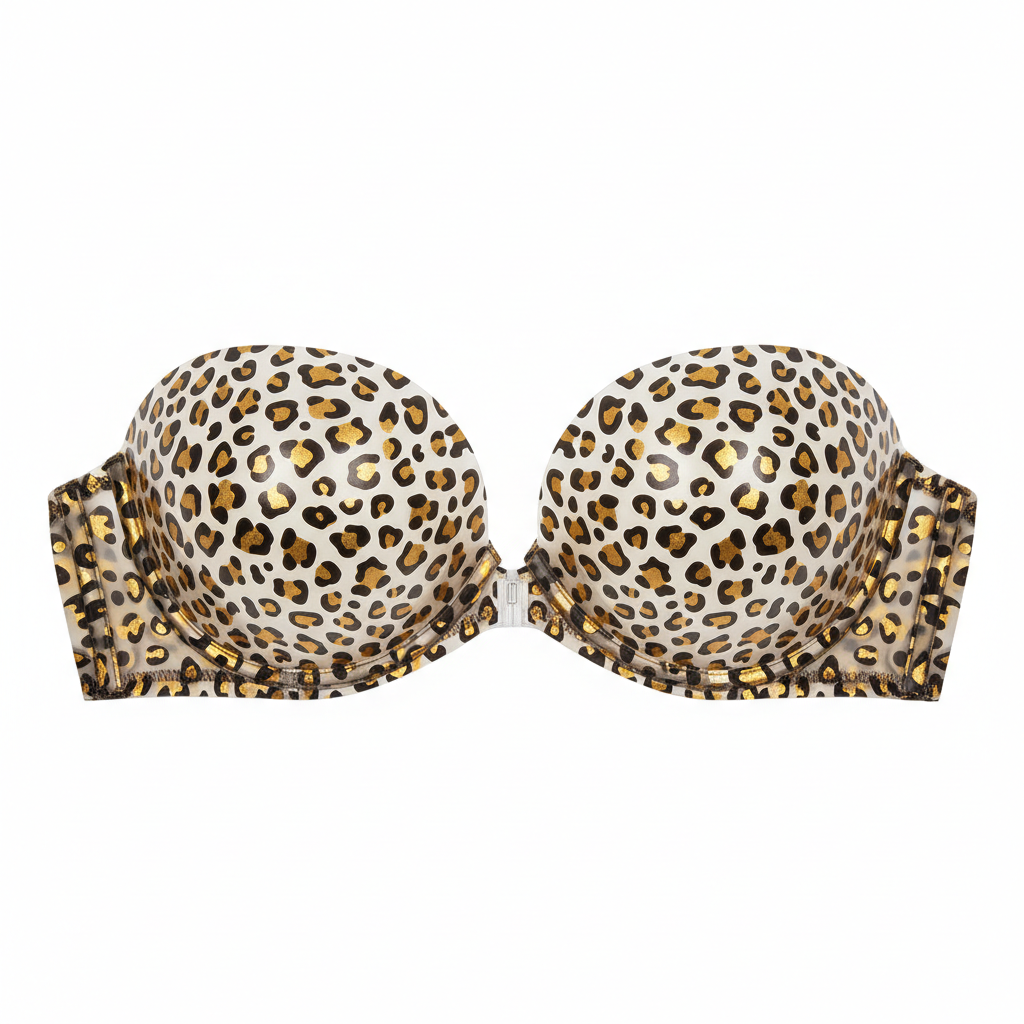Women's Jelly Bra - Leopard Print